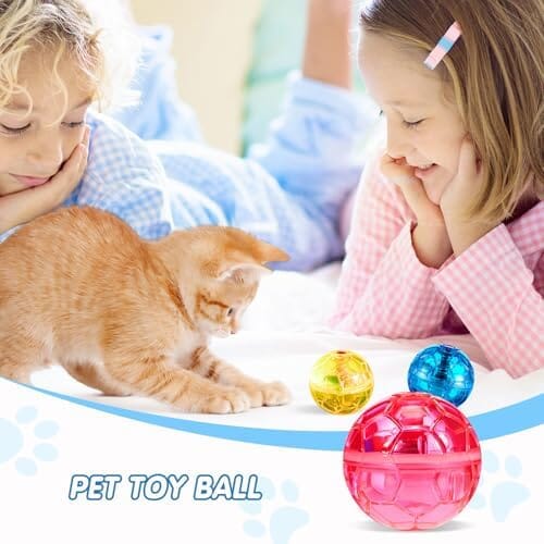 6 Pieces Ghost Hunting Cat Ball Activated Cat Toy Toys Pet Clever