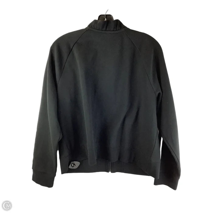 Athletic Jacket By Talbots In Black, Size: L