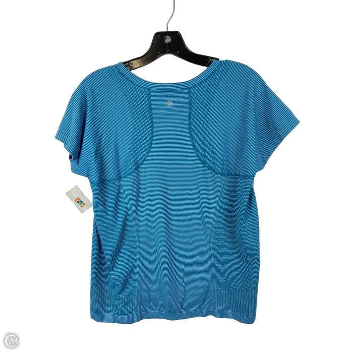 Athletic Top Short Sleeve By Athleta In Blue