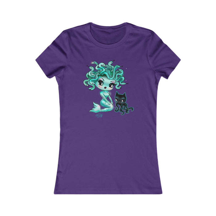 Baby Medusa Mermaid • Women's Form Fitting Tee