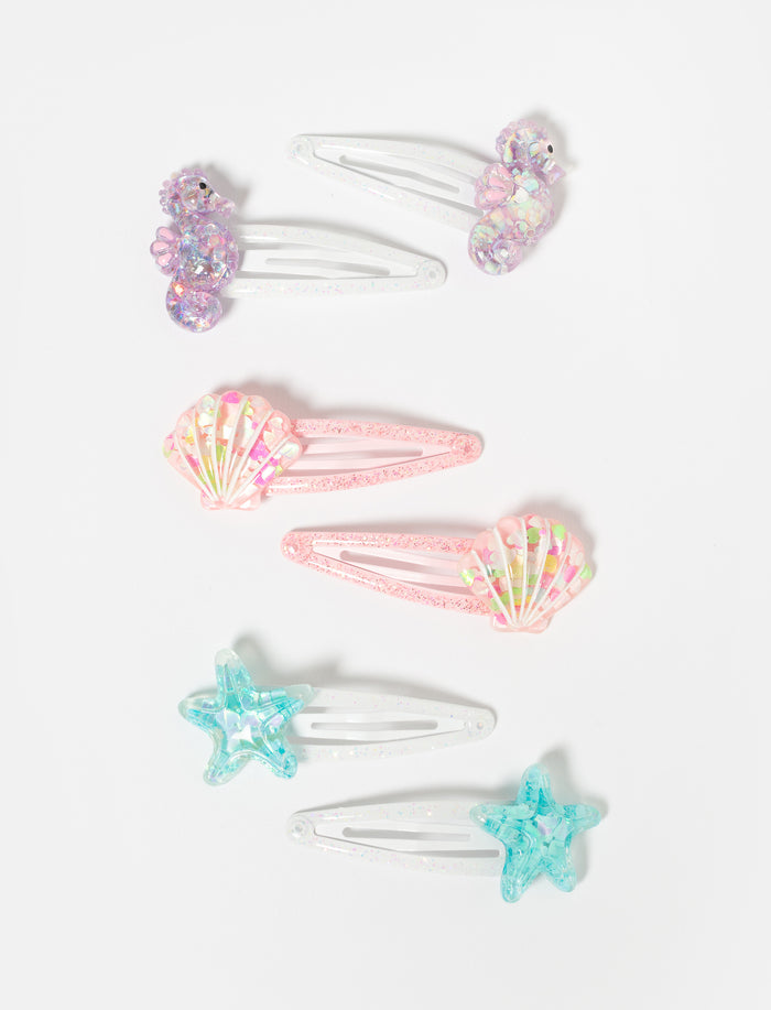 Barrettes variées - paquet de 6
