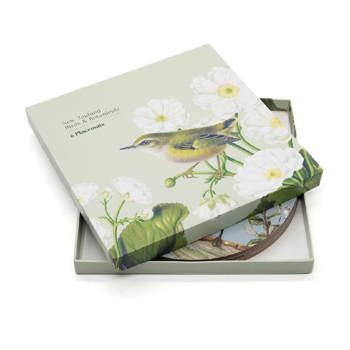 100% New Zealand Birds & Botanicals Of NZ Placemat Set/6 | Koop.co.nz