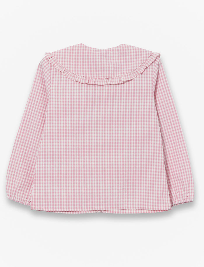 Blouse à col claudine - petite fille
