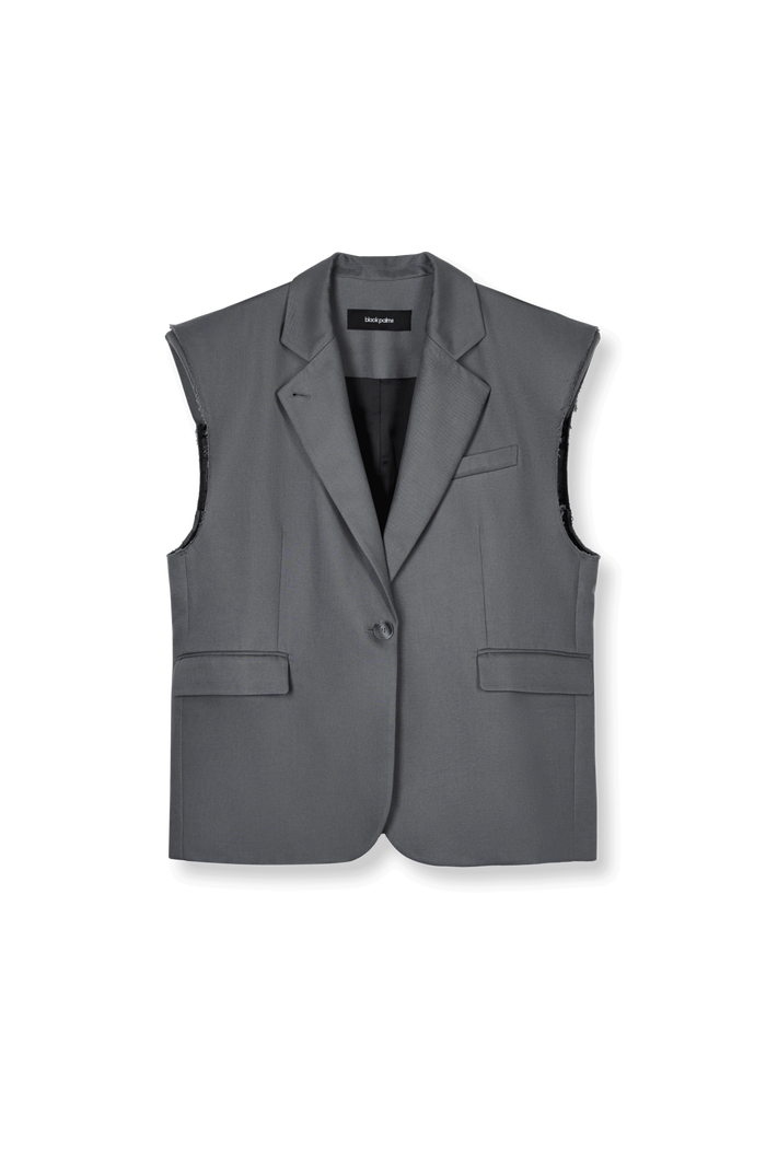 BOBBY Blazer Vest Dark Grey