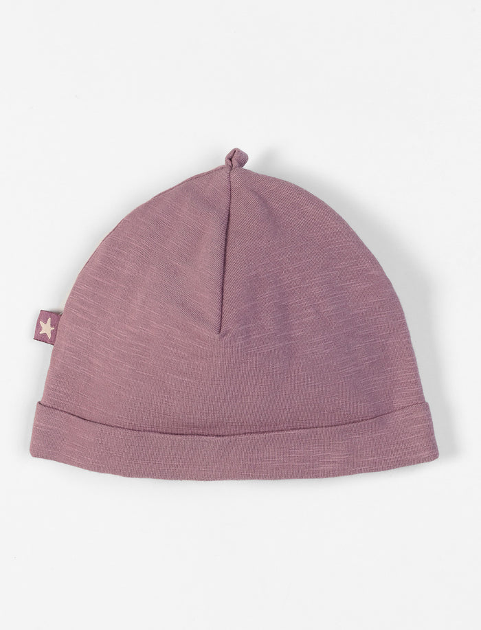 Bonnet uni en coton bio