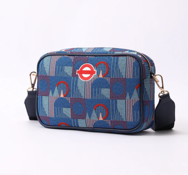 CAMERA-TFL-PICCA-RED | Camera Crossbody Bag Tfl Piccadilly Moquette Red Roundel