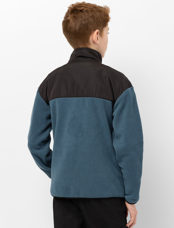 Cardigan en polar color block