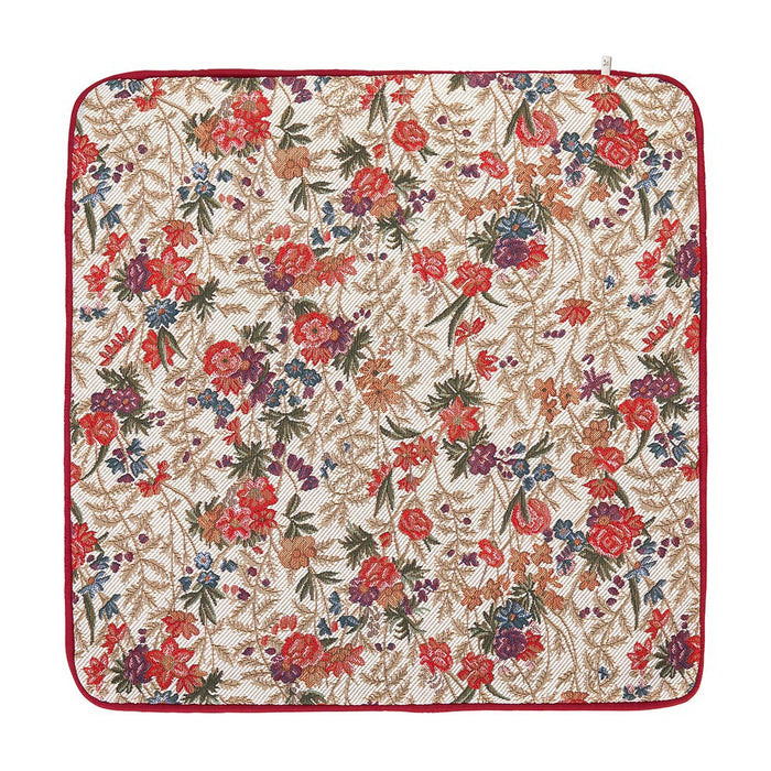 CCOV-FLMD | FLOWER MEADOW TAPESTRY PILLOWCASE/CUSHION COVER 18X18 INCH - www.signareusa.com