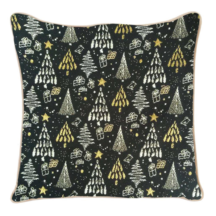 CCOV-XMAS-TREE | XMAS TREE PILLOWCASE CUSHION COVER 18X18 INCH