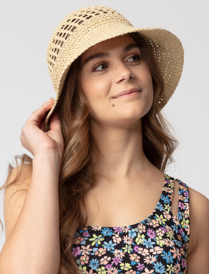 Chapeau cloche en paille