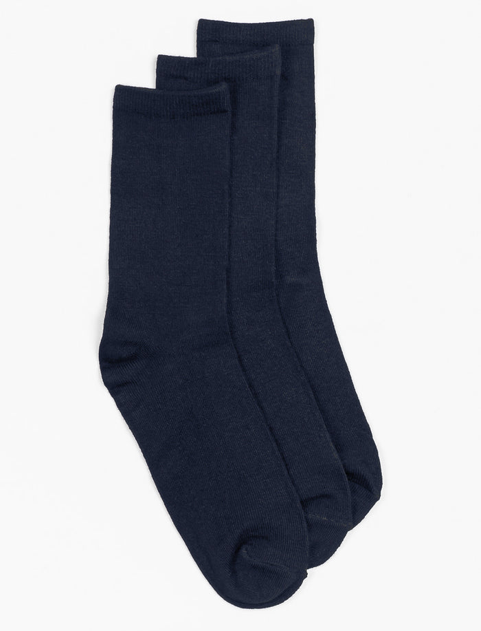 Chaussettes mi-mollet en bambou - paquet de 3