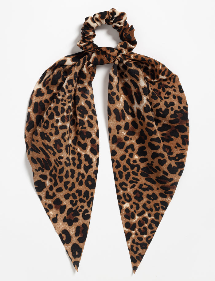 Chouchou foulard léopard