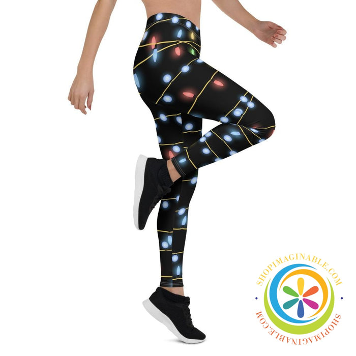 Christmas Lights Full Length Leggings-ShopImaginable.com
