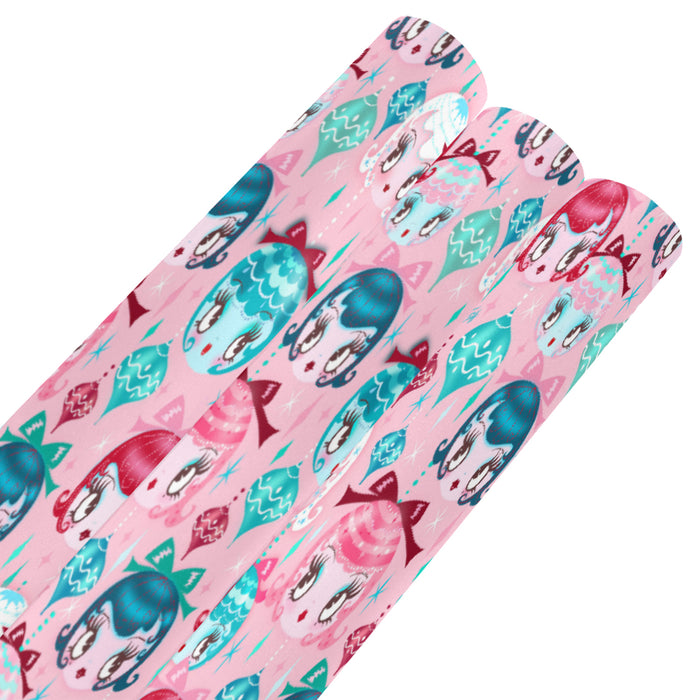 Dolly Ornaments Pink • Gift Wrap Paper 3 Rolls