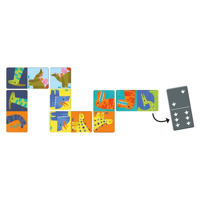 Mudpuppy Dominoes - Dinosaur | Koop.co.nz