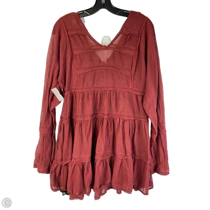 Dress Casual Short By Free People In Red, Size: Sp