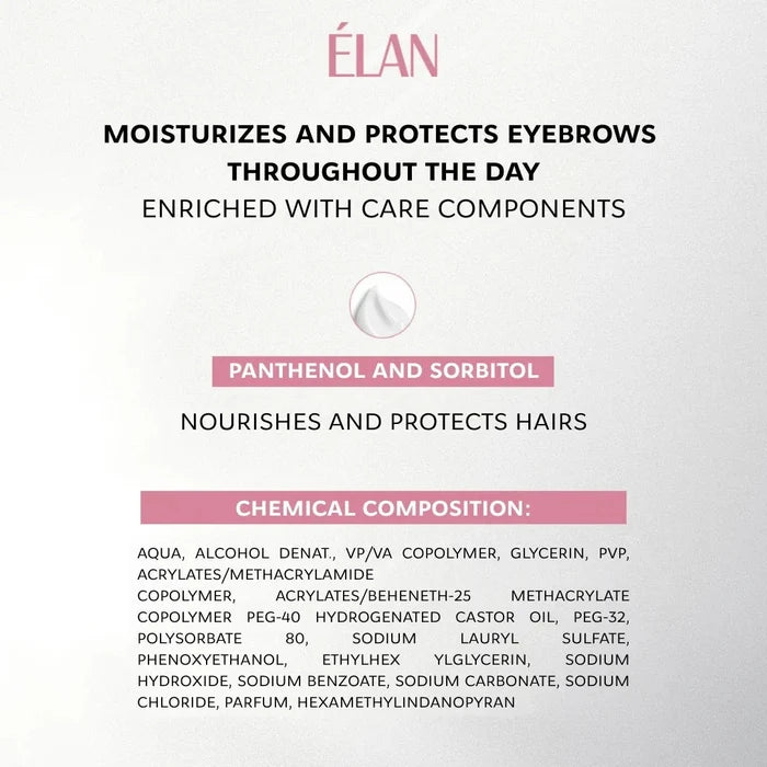 ELAN «BROW LOCK» Strong Hold Brow Styling Gel, 4.5 ml Brow & Lash Care ELAN