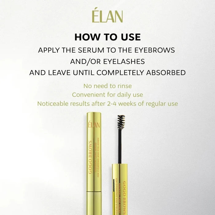ELAN «GOGO BROWS» Eyebrow & Eyelash Care Serum, 4.5 ml Brow & Lash Care ELAN
