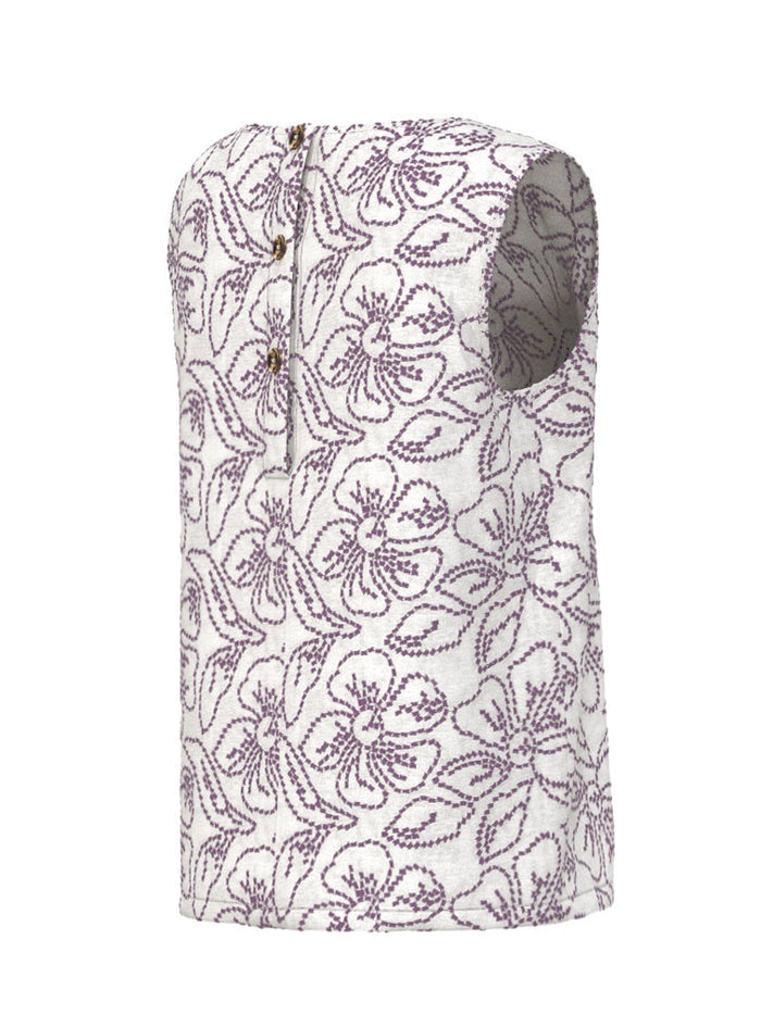 Emme Marella Emmvetro Sleeveless Top Purple
