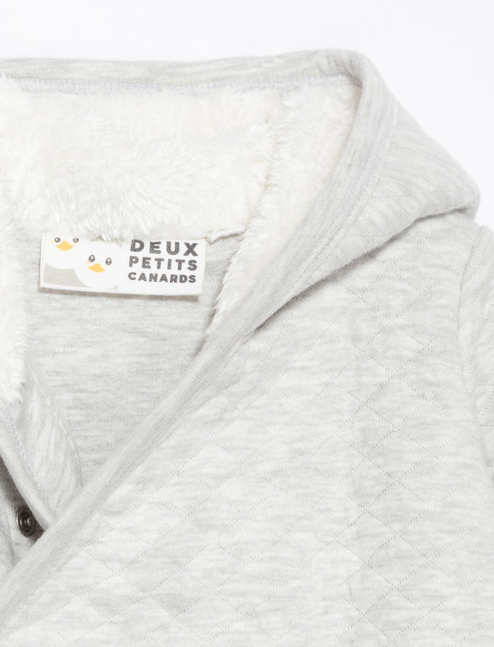 Ens. 1 pièce doublé en peluche