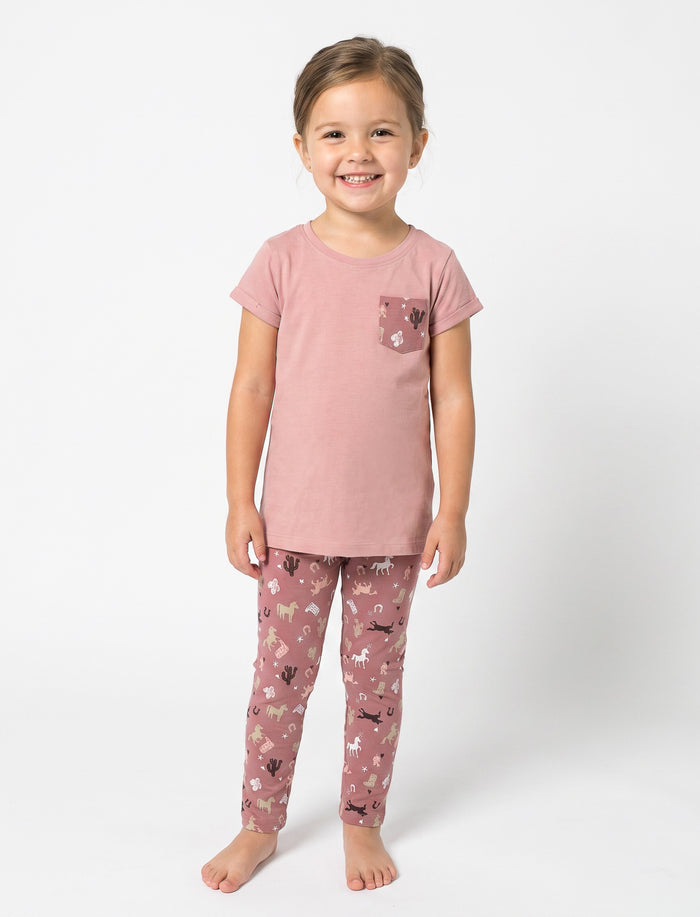 Ensemble 2 pièces imprimé pour fille
