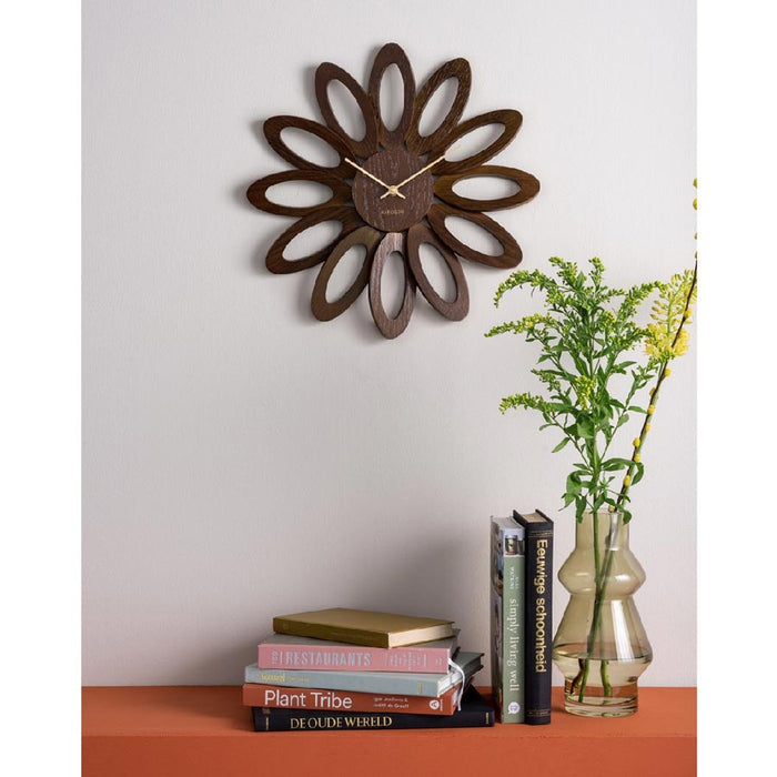 Karlsson Fiore Wall Clock - Dark Wood (40cm) | Koop.co.nz