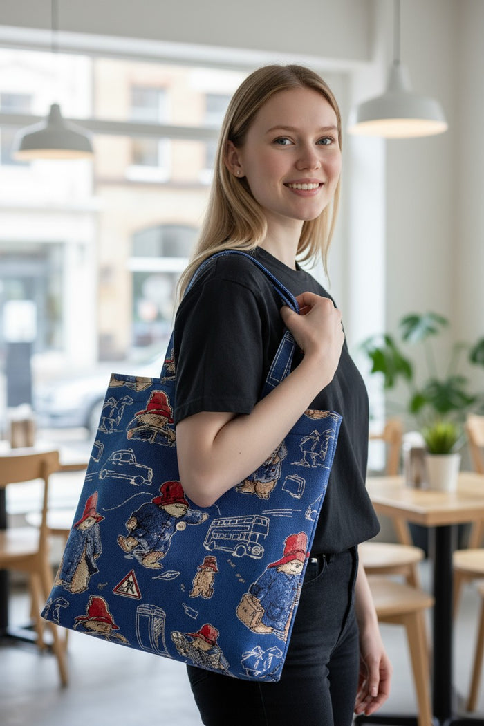 FLAT-PADDBL | PADDINGTON BEAR BLUE FLAT BAG