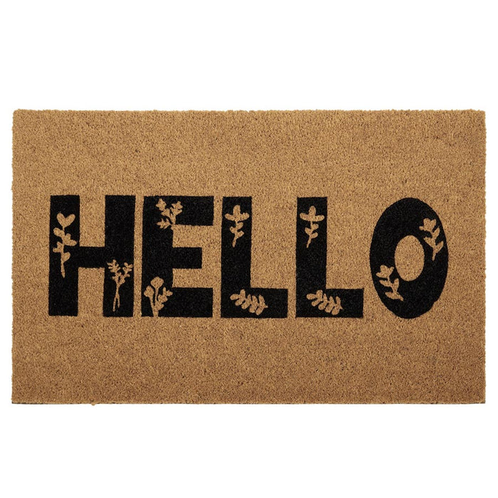 Life Botanic Floral Hello Doormat (50x80cm) | Koop.co.nz