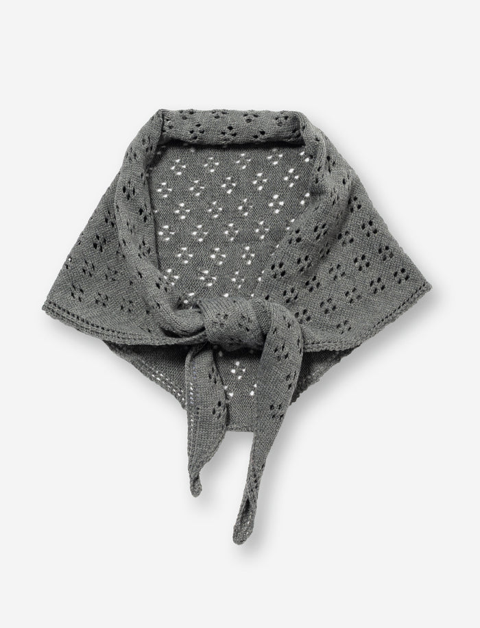Foulard en tricot ajouré uni