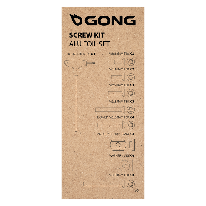 GONG | Kit Vis Complet Foil Alu V2