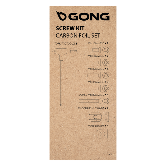 GONG | Kit Vis Complet Foil Carbone V2