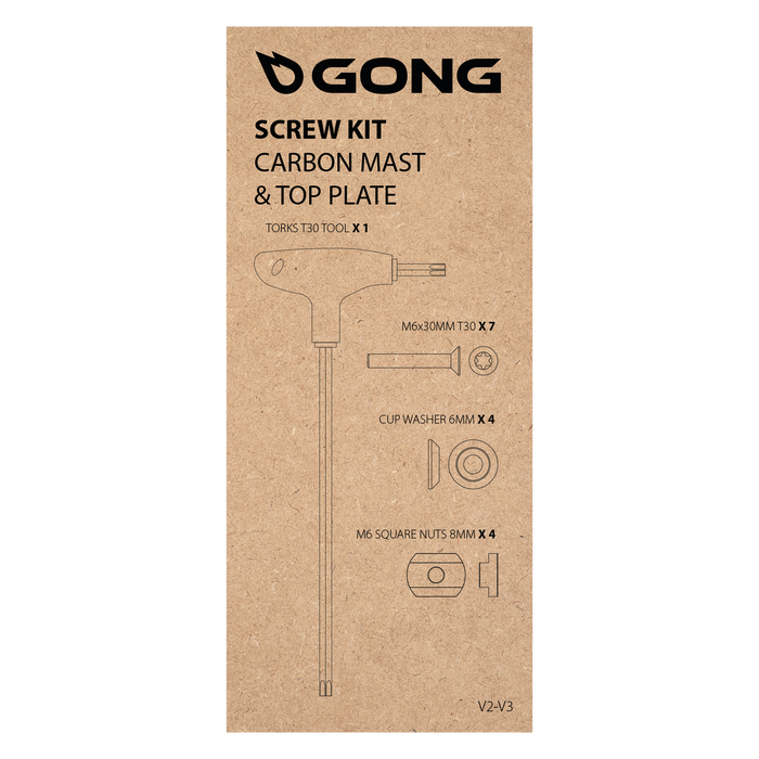 GONG | Kit Vis Mât Carbone Platine V2/V3