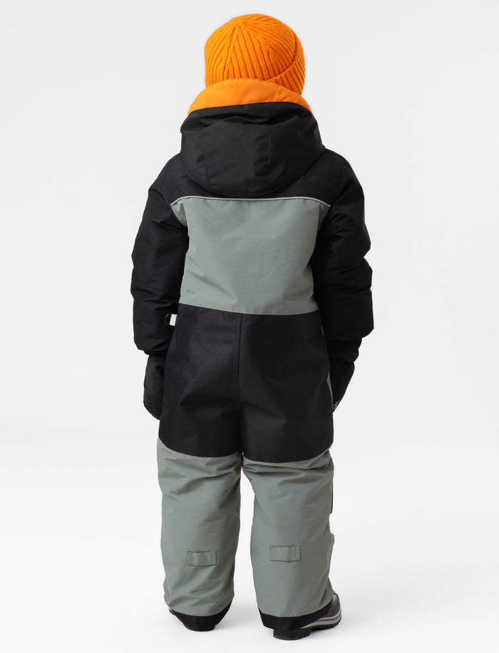 Habit de neige 1 pièce à blocs de couleurs pour petit garçon
