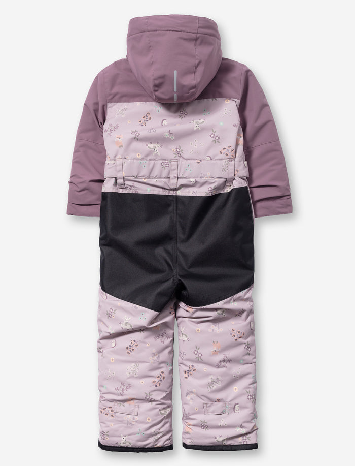 Habit de neige 1 pièce imprimé pour petite fille