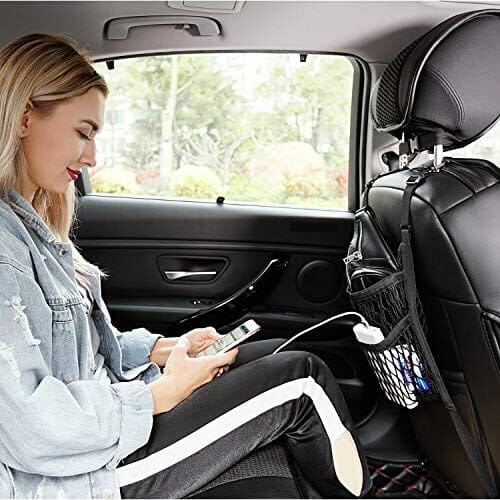Handbag Holder of 3 Layers Mesh Net Pocket Bag Travel Pet Clever