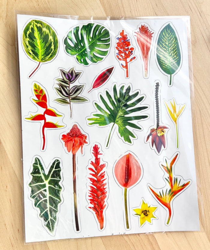PUPA-Tropical Plants Sticker Sheet