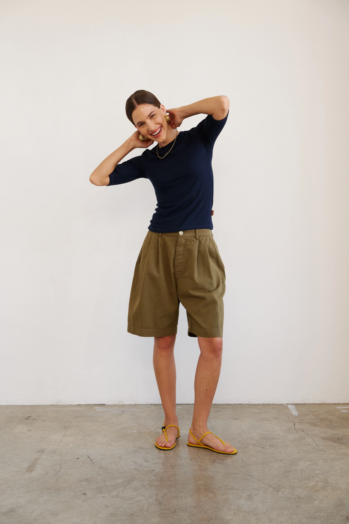 Jamie Haller Rib Elbow Crew