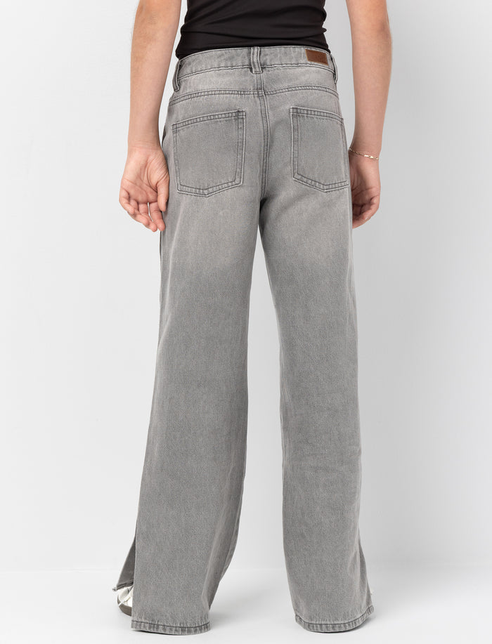 Jean à jambe large en denim pour fille