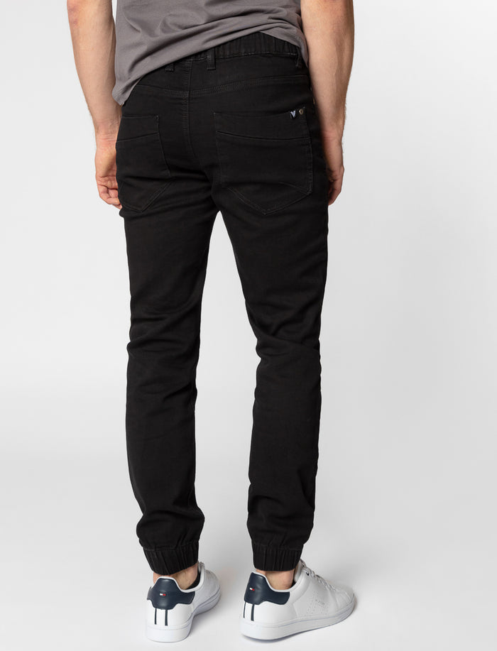 Jogger en denim extensible