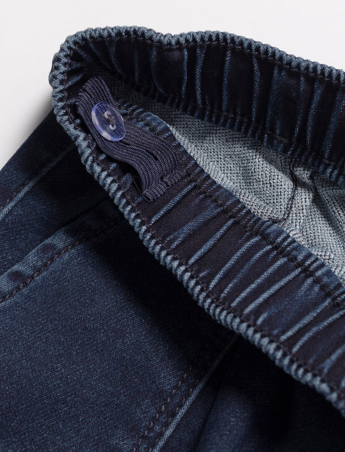 Jogger en denim extensible