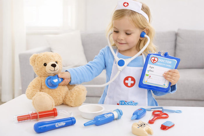 Kids Doctor Medical Play Set (Blue) – Pretend Doctor Kit Toy (Ages 3+)