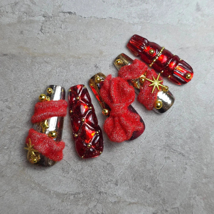 Kokoist Pushu Pushu FLUFFY 08 Red Glitter Tools KOKOIST
