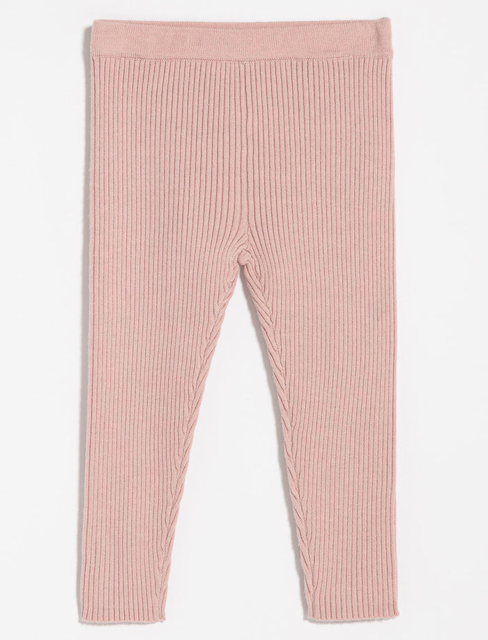 Legging en tricot côtelé