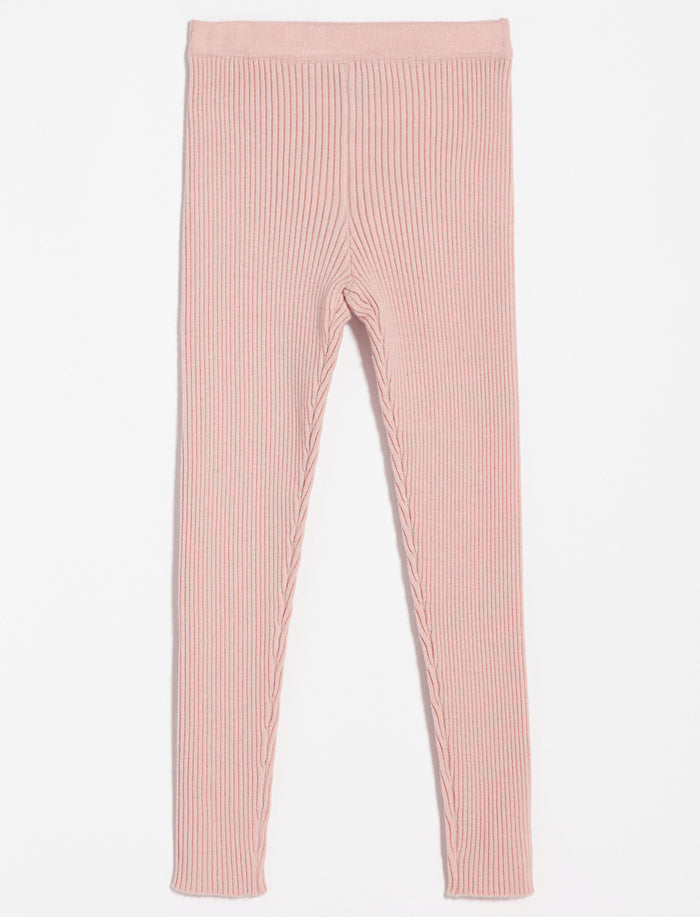 Legging en tricot côtelé