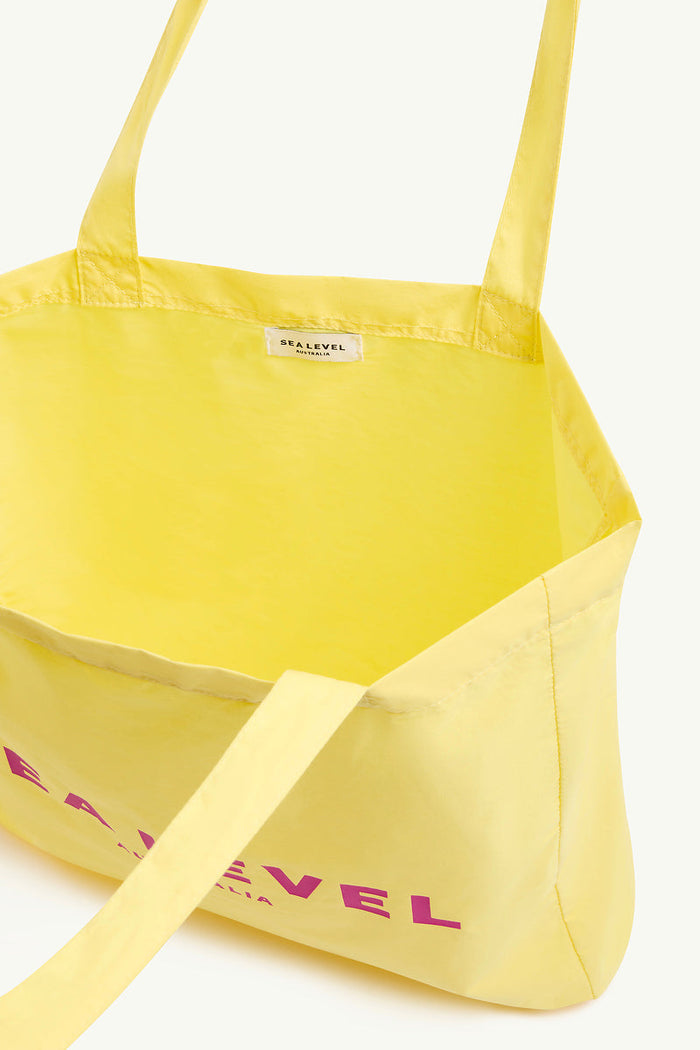 Logo Cotton Beach Tote