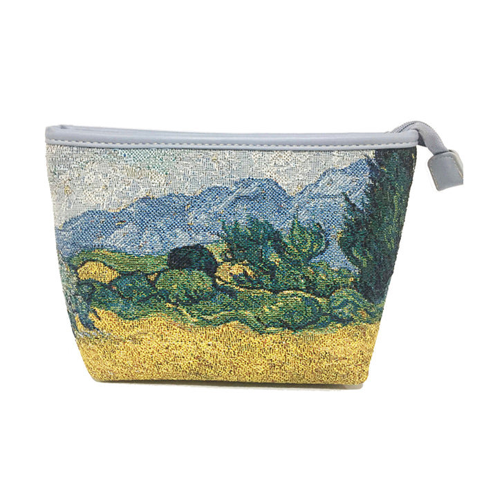 MAKEUP-ART-VG-WHEAT | Van Gogh Wheatfield MAKE UP COSMETIC BAG - www.signareusa.com