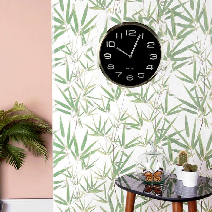 Karlsson Maxie Black Wall Clock (30cm) | Koop.co.nz