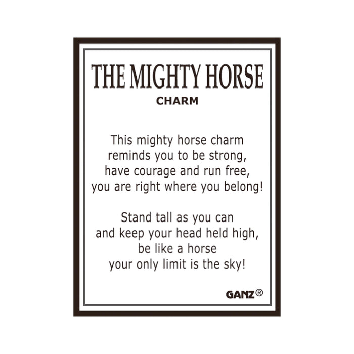 Mighty Horse Charm - card
