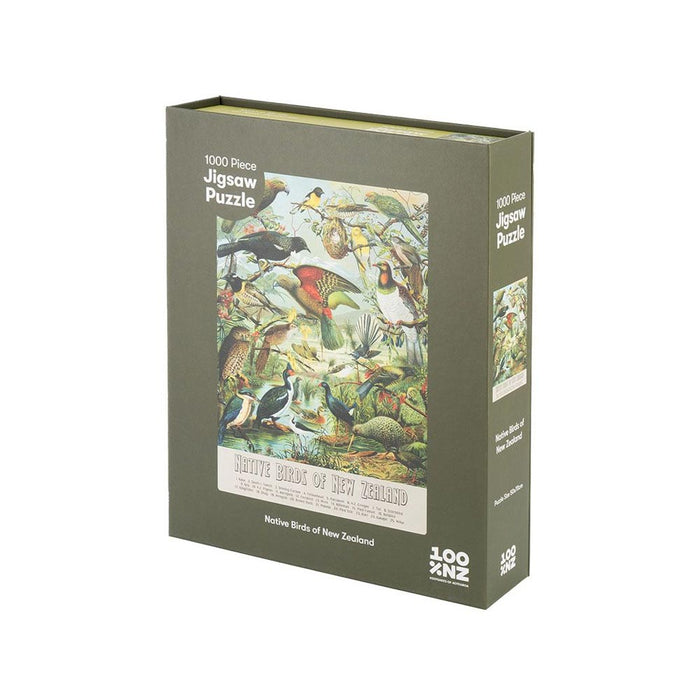 100% New Zealand NZ Native Birds Jigsaw Puzzle (1000pc) | Koop.co.nz
