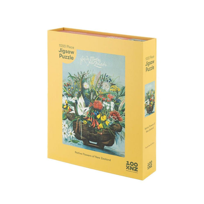 100% New Zealand NZ Native Flowers Jigsaw Puzzle (1000pc) | Koop.co.nz